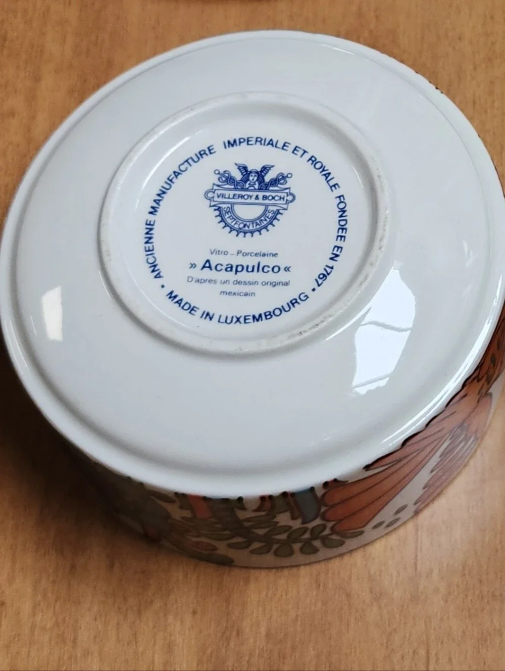 Pair Of Villeroy And Boch Acapulco Jam Pots Sugar Bowls